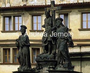 Charles Bridge Statue of the Holy Savior with Cosmas and Damian | Andrea Jemolo