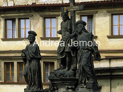 Charles Bridge Statue of the Holy Savior with Cosmas and Damian | Andrea Jemolo