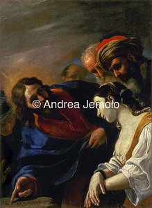 Museum of National Art of Abruzzo Christ and the adulteress | Andrea Jemolo