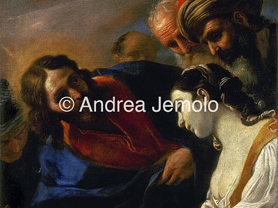 Museum of National Art of Abruzzo Christ and the adulteress | Andrea Jemolo