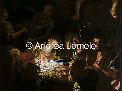 St. Andrea al Quirinale Adoration of the shepherds | Andrea Jemolo