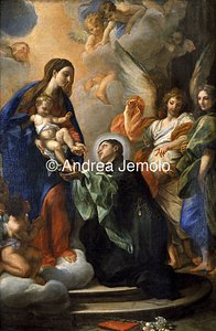Chiesa di Sant'Andrea al Quirinale Apparizione della Vergine a San Stanislao | Andrea Jemolo
