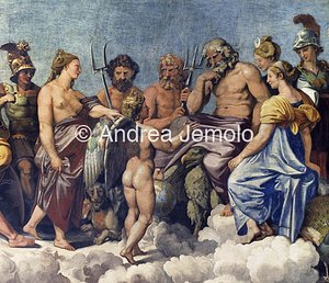 Villa Farnesina Fable of Psyche - Council of the goddess - Detail | Andrea Jemolo