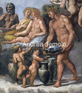 Villa Farnesina Fable of Psyche - Council of the goddess - Detail | Andrea Jemolo