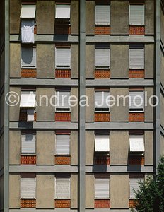 Houses-tower of INA Insurances Façade - Detail | Andrea Jemolo