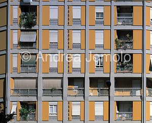 Houses-tower of INA Insurances Façade - Detail | Andrea Jemolo
