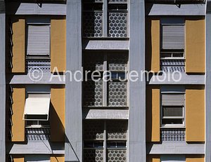 Houses-tower of INA Insurances Façade - Detail | Andrea Jemolo