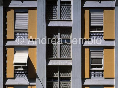 Houses-tower of INA Insurances Façade - Detail | Andrea Jemolo