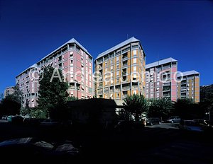 Houses-tower of INA Insurances General view from ovest | Andrea Jemolo