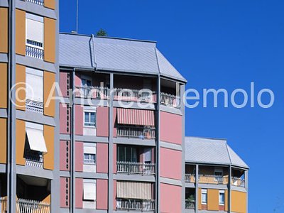 Houses-tower of INA Insurances The buildings from west | Andrea Jemolo