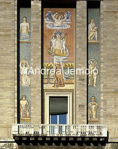 Piazza Augusto Imperatore The Myth of Rome - Mosaic | Andrea Jemolo