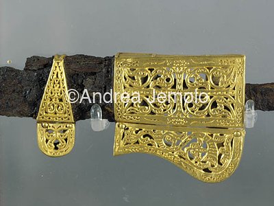 High Medieval Museum Decorations sax sheath - Detail | Andrea Jemolo