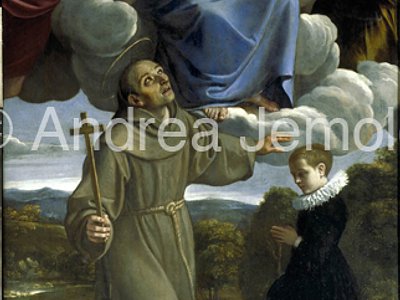 Santa Maria di Monserrato Saint Didacus of Alcalá Presenting Juan de Herrera's Son to Christ  | Andrea Jemolo