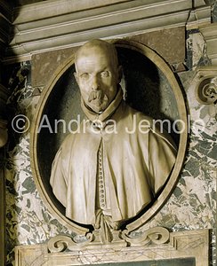 Santa Maria in Monserrato Bust Cardinal Pietro Montoya | Andrea Jemolo
