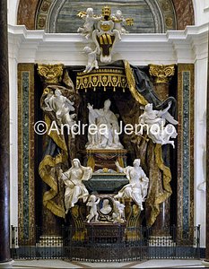 Sant'Ignazio Funeral Monument for Pope Gregory XV | Andrea Jemolo