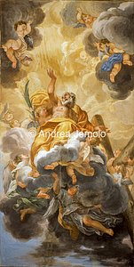 Chiesa di Sant'Andrea al Quirinale Volta della sagrestia – Sant'Andrea in Gloria | Andrea Jemolo