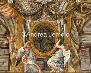 Chiesa di Sant'Andrea al Quirinale Volta della sagrestia – Sant' Andrea in Gloria - Particolare | Andrea Jemolo