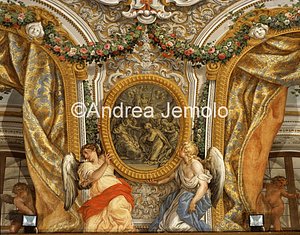 Chiesa di Sant'Andrea al Quirinale Volta della sagrestia – Sant' Andrea in Gloria - Particolare | Andrea Jemolo