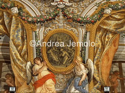 Chiesa di Sant'Andrea al Quirinale Volta della sagrestia – Sant' Andrea in Gloria - Particolare | Andrea Jemolo