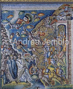 Santa Maria Maggiore Mosaics - Passage through the Red Sea | Andrea Jemolo