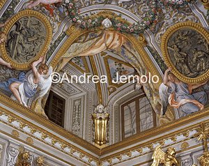 Chiesa di Sant'Andrea al Quirinale Volta della sagrestia – Sant' Andrea in Gloria - Particolare | Andrea Jemolo