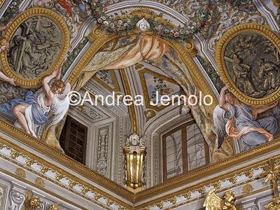 Chiesa di Sant'Andrea al Quirinale Volta della sagrestia – Sant' Andrea in Gloria - Particolare | Andrea Jemolo