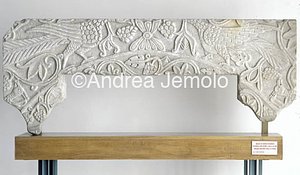 High Medieval Museum Plate carlovinghian with vine-shoot | Andrea Jemolo