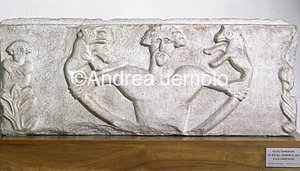 High Medieval Museum Plate carlovinghian with Alexander the Great | Andrea Jemolo