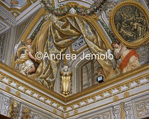 Chiesa di Sant'Andrea al Quirinale Volta della sagrestia – Sant' Andrea in Gloria - Particolare | Andrea Jemolo