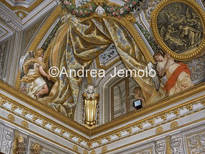 Chiesa di Sant'Andrea al Quirinale Volta della sagrestia – Sant' Andrea in Gloria - Particolare | Andrea Jemolo