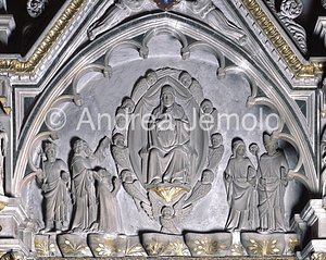 Santa Maria in Trastevere Monument for Alançon - Madonna with angels | Andrea Jemolo