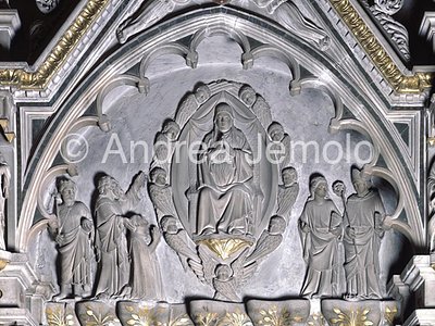 Santa Maria in Trastevere Monument for Alançon - Madonna with angels | Andrea Jemolo