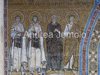Basilica di San Giovanni in Laterano - Battistero Cappella di San Venanzio - Gruppo di sinistra | Andrea Jemolo