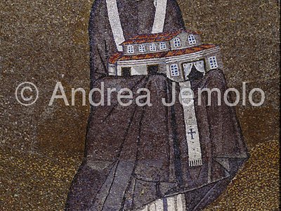 Chiesa di Santa Agnese Fuori le mura Mosaico catino absidale - particolare | Andrea Jemolo