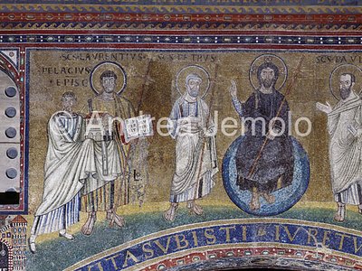 Chiesa di San Lorenzo Mosaico arco absidale - particolare | Andrea Jemolo