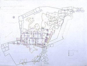 Library history of art Venice Palace Plan of Caffarelli palace after works in 1888 | Andrea Jemolo
