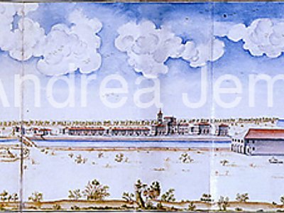 Library of the Lincei and Corsiniana Plan new city of Cervia - sketch | Andrea Jemolo