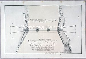 Library of the Lincei and Corsiniana Ponte Vecchio or Ponte Clemente - sketch | Andrea Jemolo