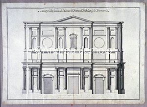 Library of the Lincei and Corsiniana Drawing of the project by Michelangelo Buonarroti for the facade of San Lorenzo | Andrea Jemolo