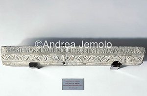 High Medieval Museum Lintel of ciborium with inscription of martyrdoms | Andrea Jemolo