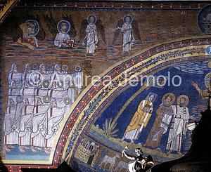 Santa Prassede Mosaic - arch of the apse, left side | Andrea Jemolo