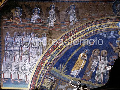 Santa Prassede Mosaic - arch of the apse, left side | Andrea Jemolo