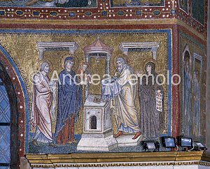 Santa Maria Maggiore Mosaics - Presentation to the Temple | Andrea Jemolo