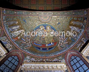 Santa Maria Maggiore Mosaics - Absidale Basin - Coronation of the Virgin | Andrea Jemolo