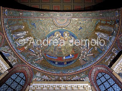 Santa Maria Maggiore Mosaics - Absidale Basin - Coronation of the Virgin | Andrea Jemolo
