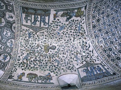 Chiesa di Santa Costanza Mosaico deambulatorio - Vendemmia | Andrea Jemolo
