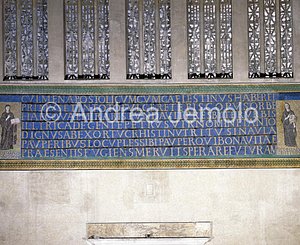 Santa Sabina Church of Christians and Church of the Jews - ECCLESIA EX GENTIBUS - ECCLESIA EX CIRCUMCISIONE - mosaic | Andrea Jemolo