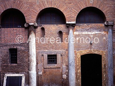 Chiesa di Santi Quattro Coronati Colonne della navata della prima basilica | Andrea Jemolo