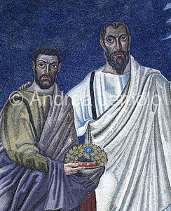 Sts. Cosma and Damiano Apse mosaic – St. Cosmas | Andrea Jemolo