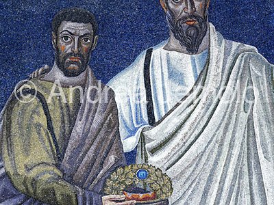 Sts. Cosma and Damiano Apse mosaic – St. Cosmas | Andrea Jemolo